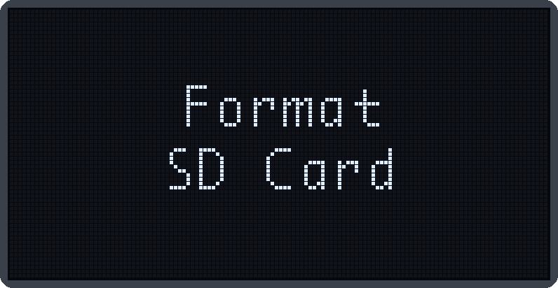 Format SD Card