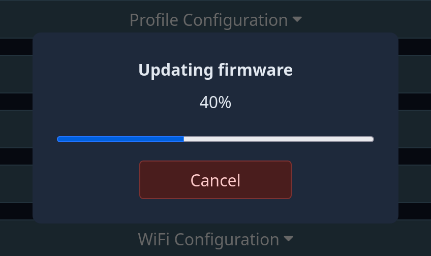 تحديث البرنامج الثابت، 40 %