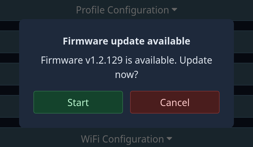 نافذة يتوفر تحديث للبرنامج
